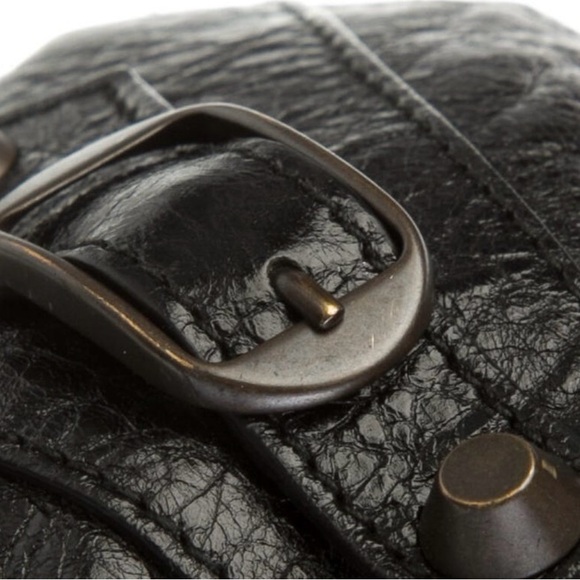 Balenciaga AUTHENTIC Black Mini Motocross Classic Pompon Bag - Picture 5 of 16